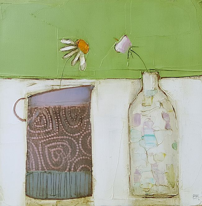Eithne  Roberts - Jug of hearts and little bottle